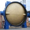 Big Size Dubbel Flens Butterfly Valve met Ali Bronze Disc