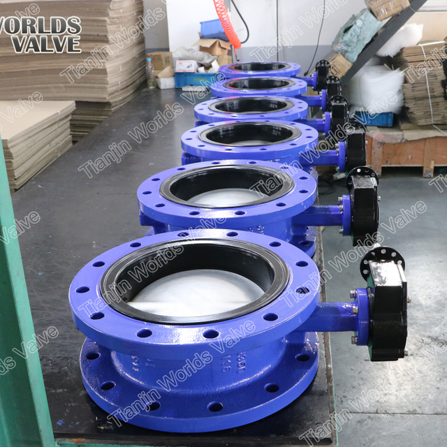 OEM Butterfly Valve Factory van China- Awwa C504 vlinderklep met dubbele flens en rubberen stoel