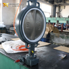 Nodulair gietijzer Wafer-vlinderklep met PTFE-zitting en CF8M-schijf