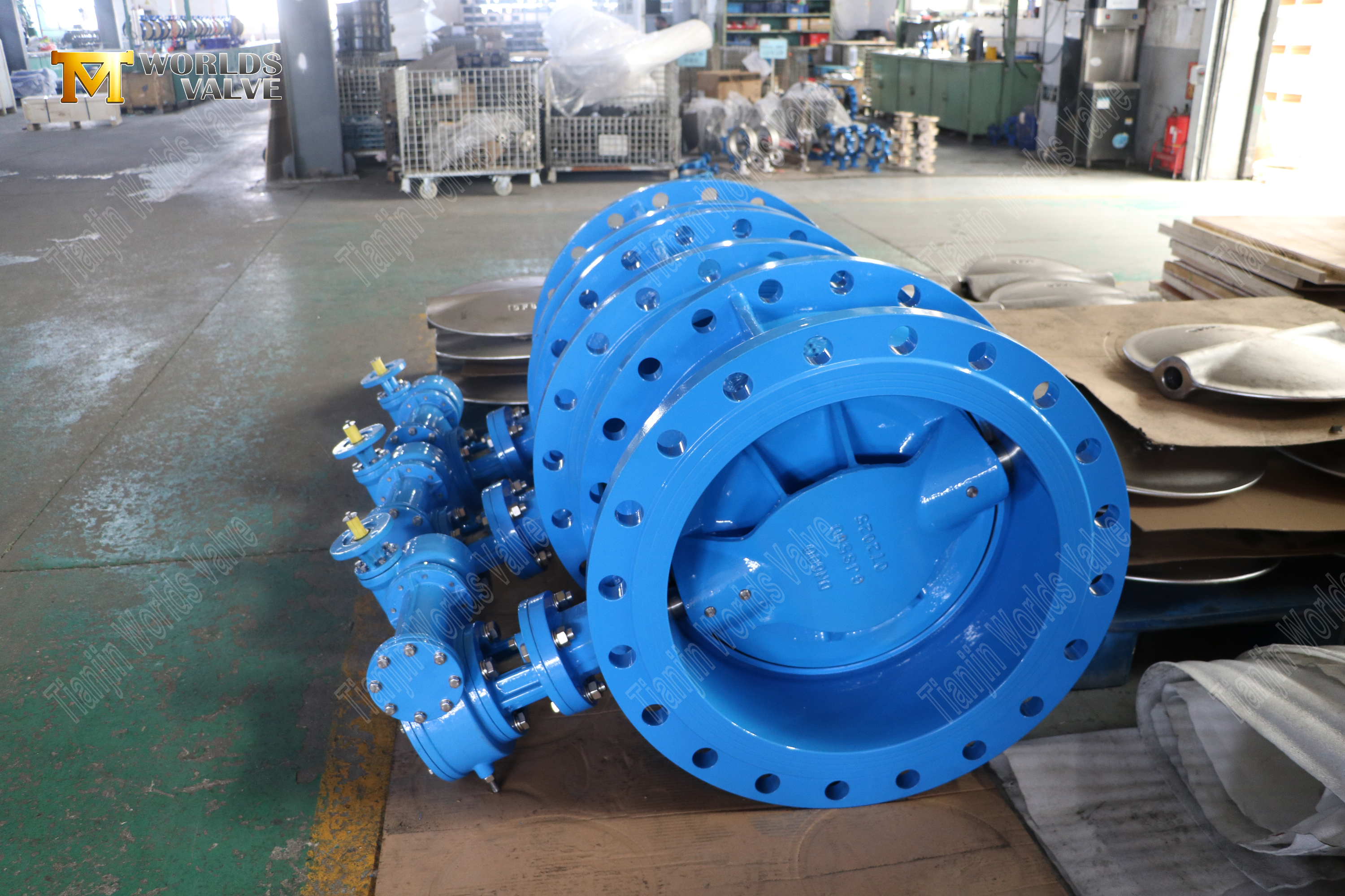 AWWA-C504-ductiel-ijzer-double-offset-butterfly-klep-Oem-klep-der-Supplier