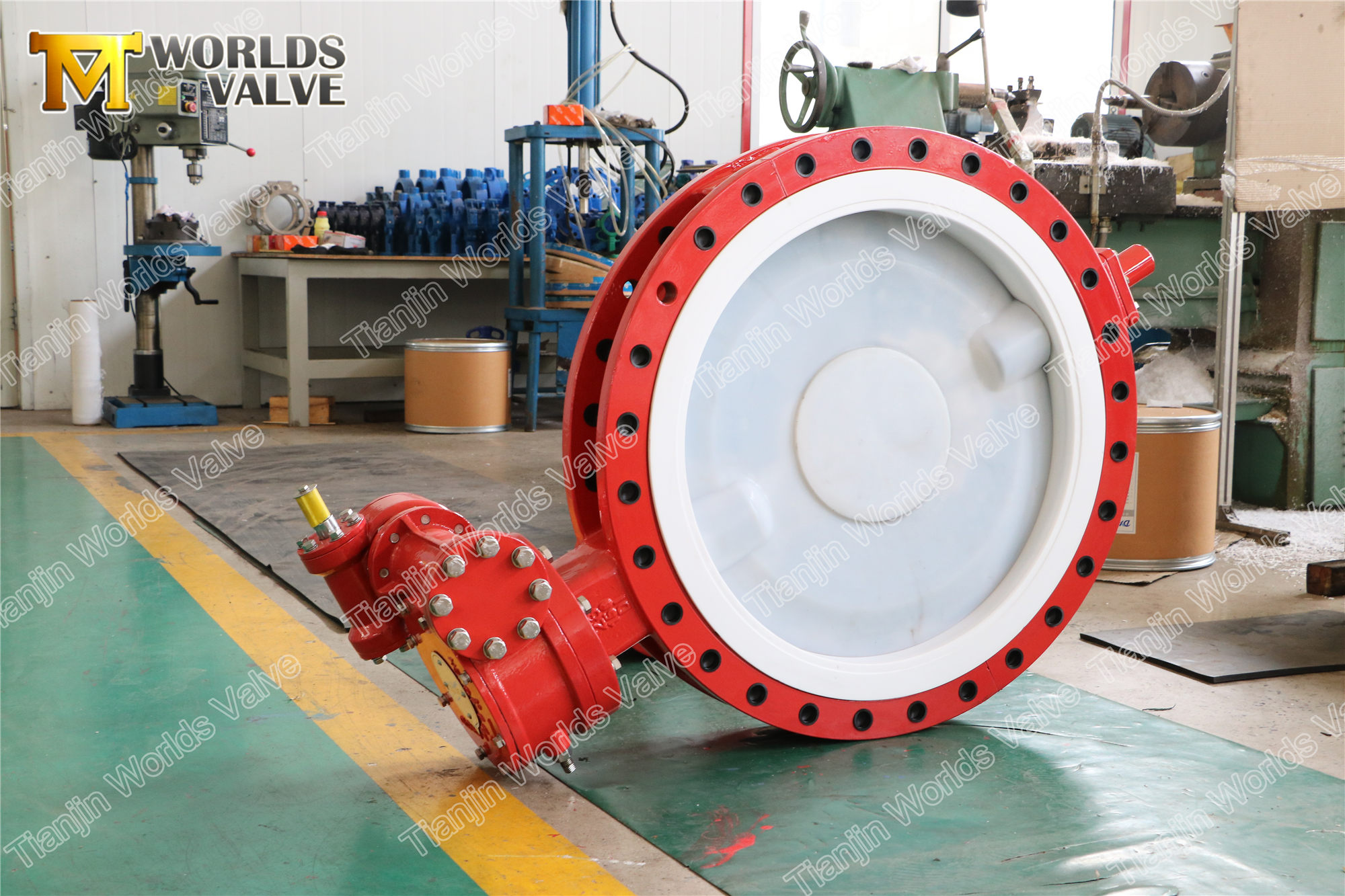 4 A536 A395 Nodulair IJzer PFA U Type Butterfly Valve