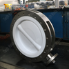 CF8M Split Body Butterfly -klep met PTFE Disc & Seat