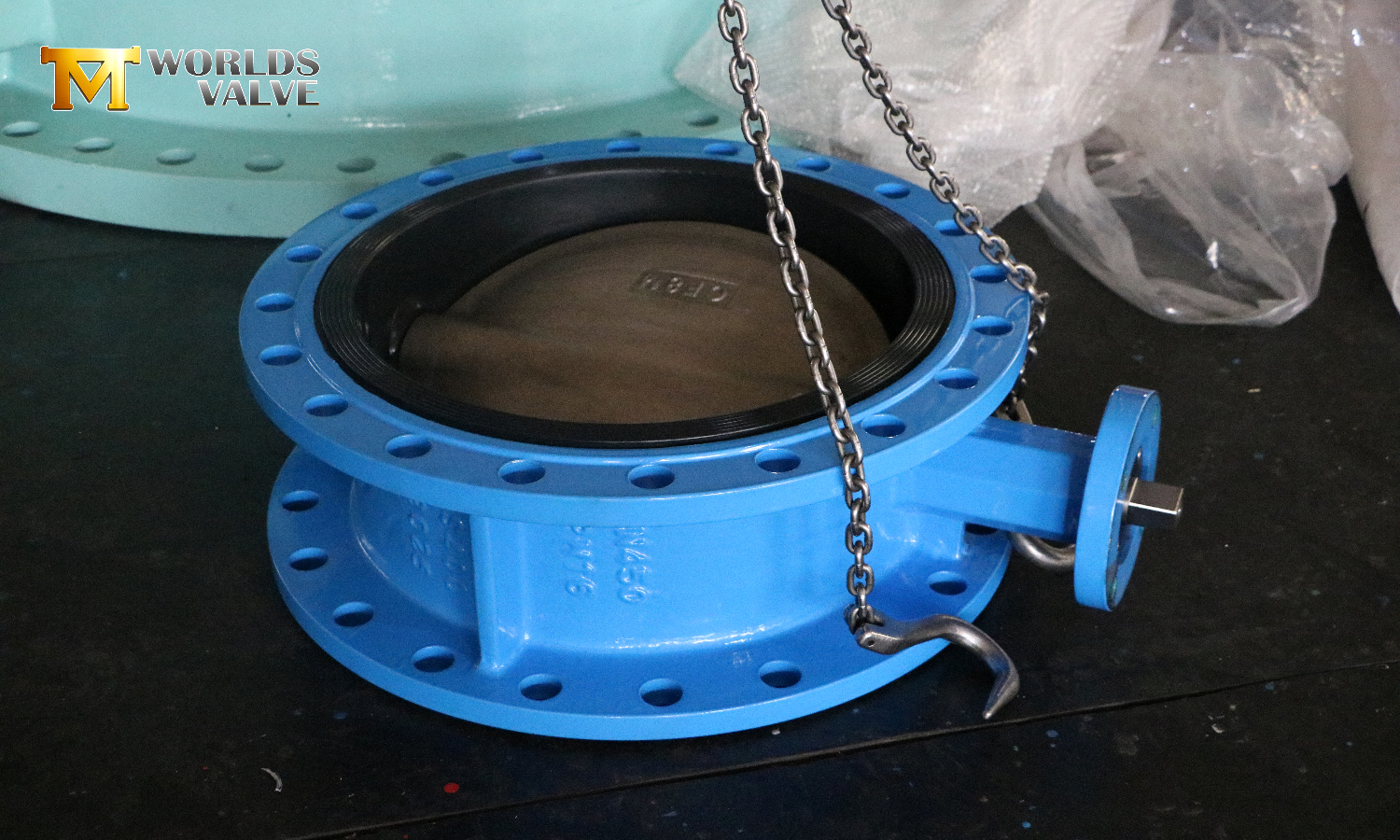 CF8M schijfvlinderklep met dubbele flens: optimale corrosiebestendigheid voor chemische en maritieme toepassingen