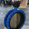 Concentrische U SECTIE U Type Dubbele Flens Butterfly Valve met rubberen Soft Seat, API609 Klasse 150 PN10 PN16 10K TABEL D TABEL E