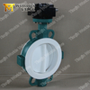 PTFE Split Body Wafer Butterfly Valve voor de chemische industrie