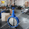 Extension Long Stem Dubbele Flens Butterfly Valve met Gear-operator