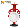 PTFE-voering Disc Wafer Butterfly Valve Split Body voor zware corrosieweerstand: