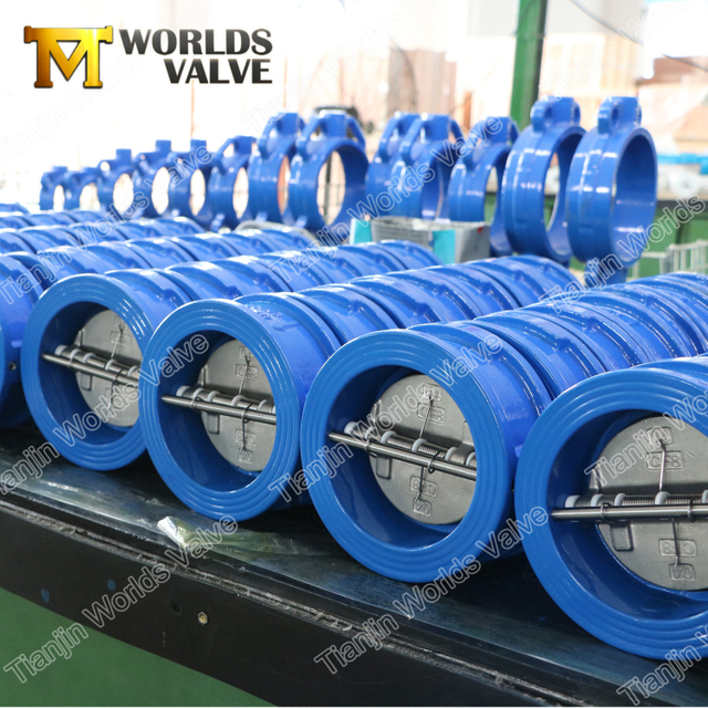 ISO5752 API594 150LB wafer gesjouwd dubbele deur terugslagklep;