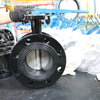 4 inch vlinderklep met dubbele flens – CF8 schijf, gevulkaniseerde zitting, ISO 5211