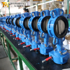 Tandwielbediende wafer-vlinderklep – vervangbare EPDM-zitting, PN10