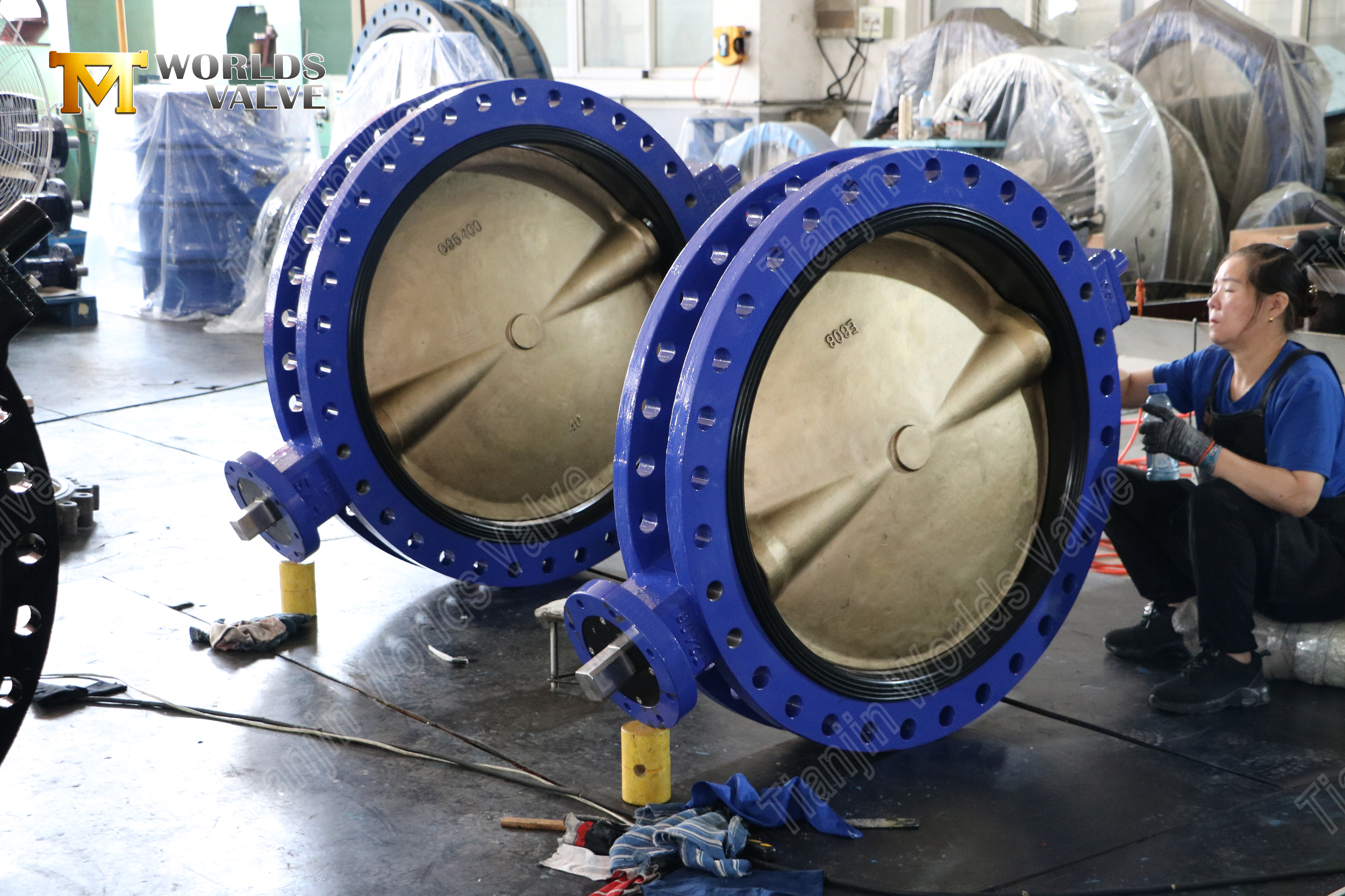 U-type vlinderklep rubberen zitting CF8 behuizing DN50-DN1200 (7).jpg