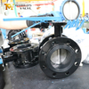 4 inch vlinderklep met dubbele flens – CF8 schijf, gevulkaniseerde zitting, ISO 5211