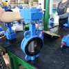 Tandwielbediende wafer-vlinderklep – vervangbare EPDM-zitting, PN10
